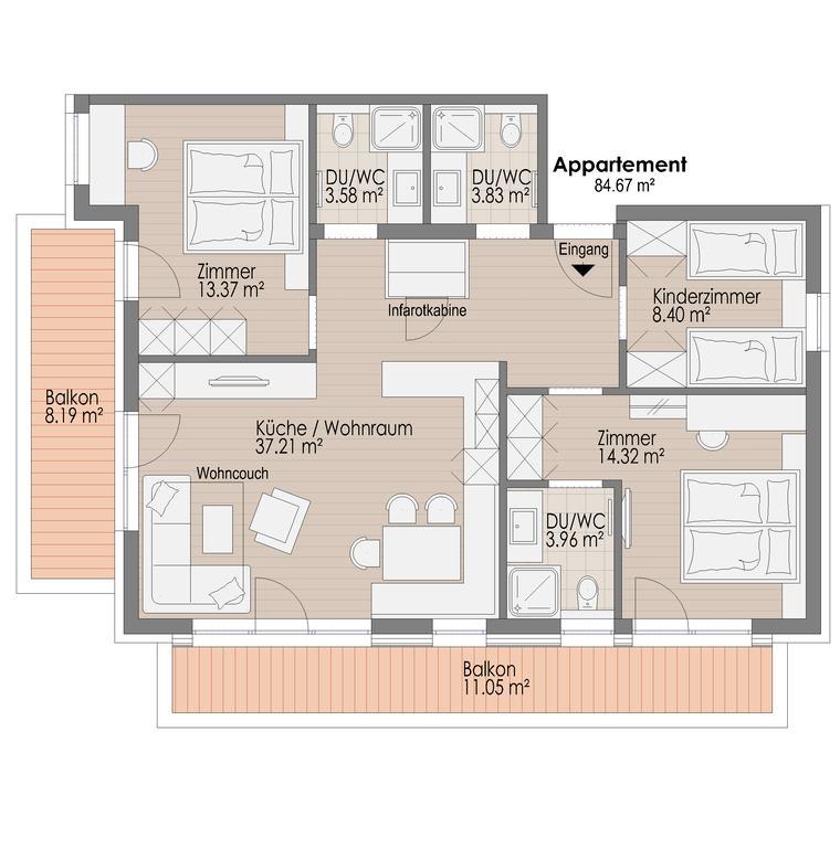 Lux Appartements Ischgl Phòng bức ảnh